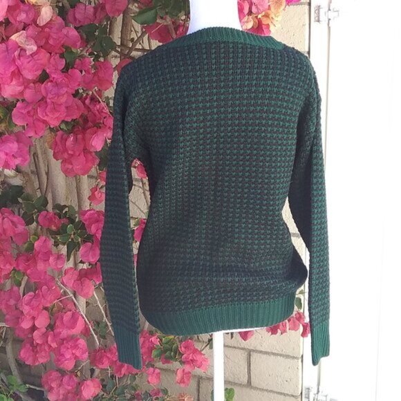 Urban Outfitters Lucca Couture Sweater Small or Med Green Blue Crewneck Preppy - Picture 4 of 5